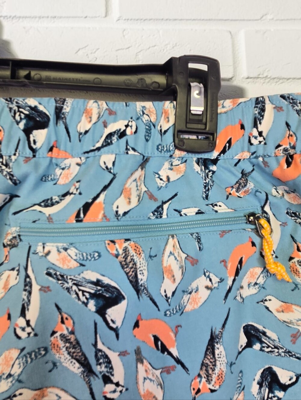 North Face Womens Class V Quick Dry Short Light Blue Bird Print Pockets Size XXL - Picture 4 of 15